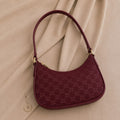 Luna Curve Purse – Elegant Printed Shoulder Handbag for Women
