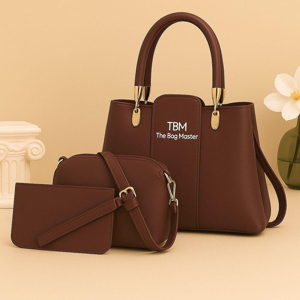 Elegant  Handbag Set for Women (3 Piece Combo)