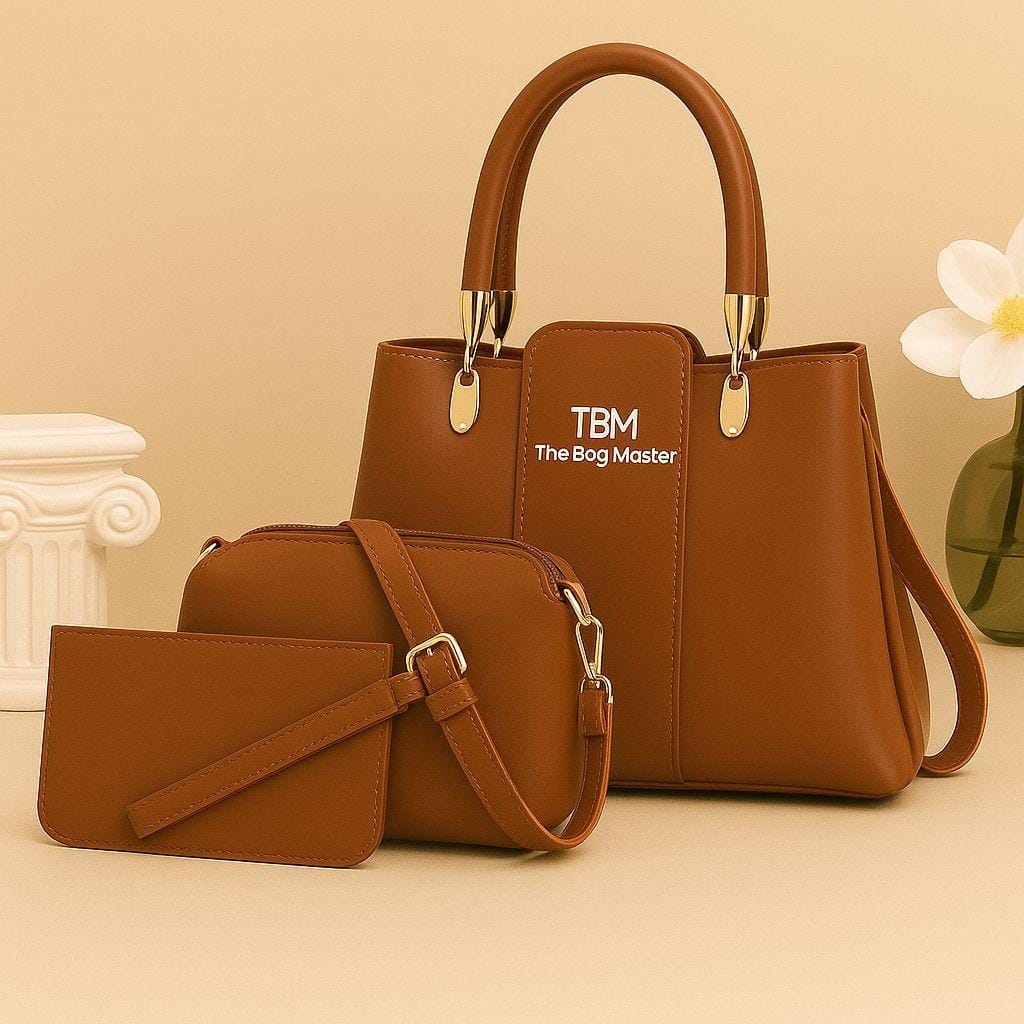 Elegant  Handbag Set for Women (3 Piece Combo)