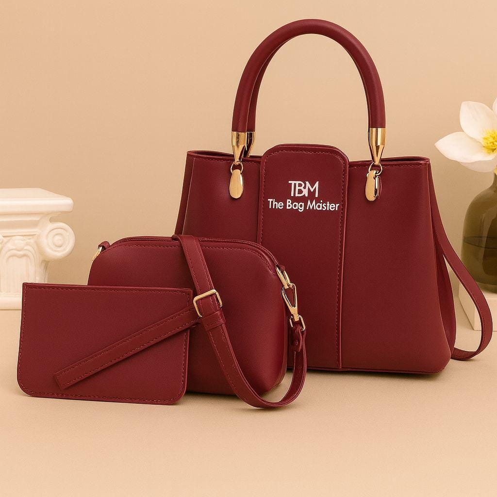 Elegant  Handbag Set for Women (3 Piece Combo)