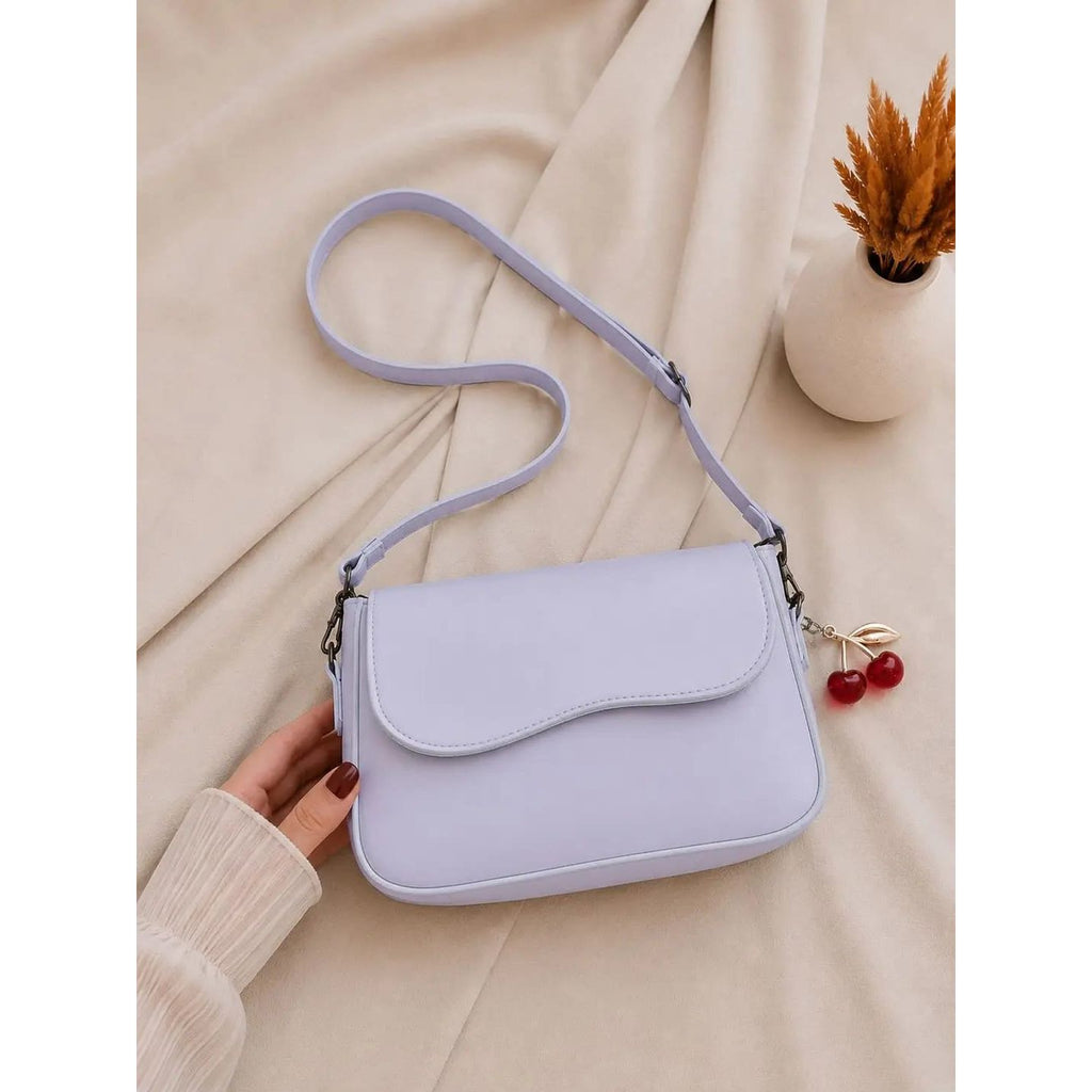 Girl's Leather Plain Purse