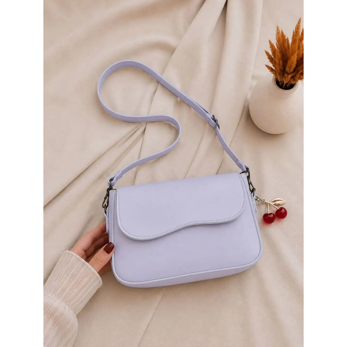 Girl's Leather Plain Purse