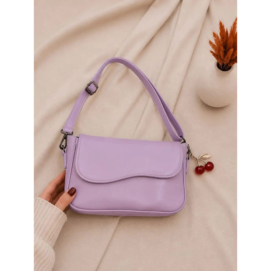 Girl's Leather Plain Purse