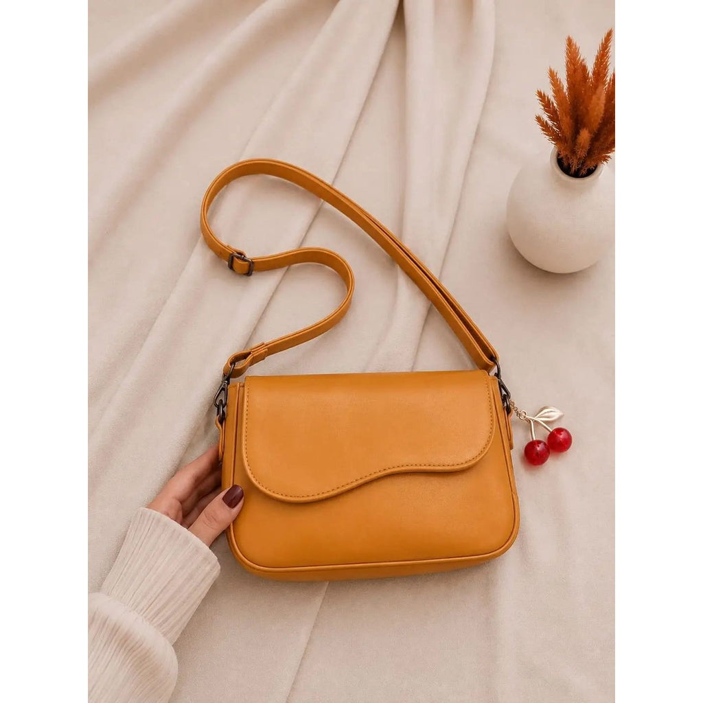 Girl's Leather Plain Purse