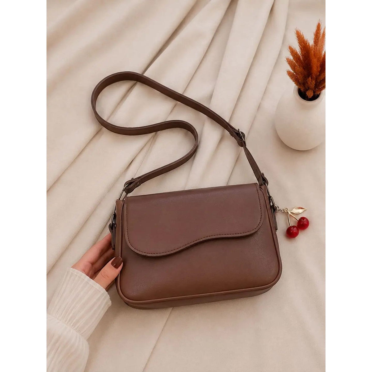 Girl's Leather Plain Purse